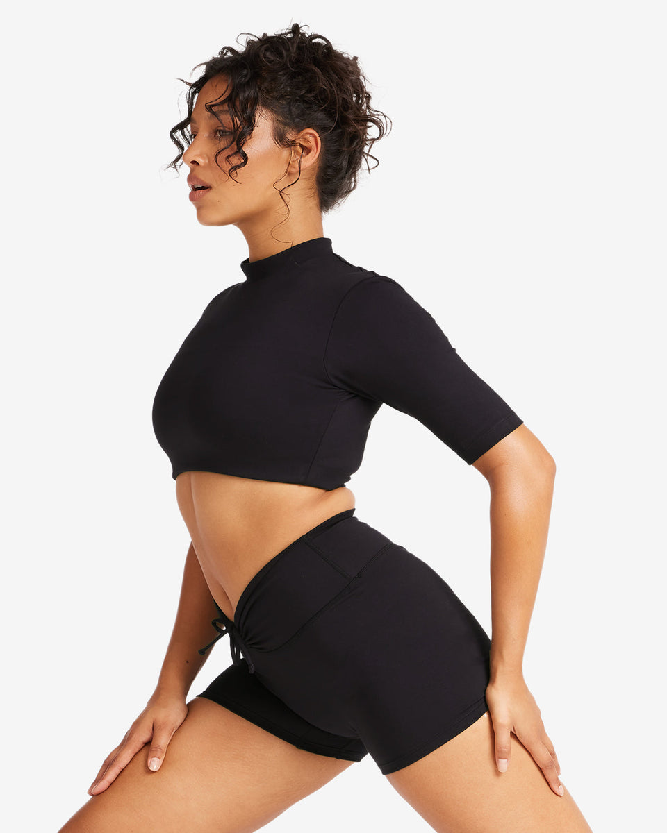 IM Serenity Open Back Crop  Black – Crop Shop Boutique