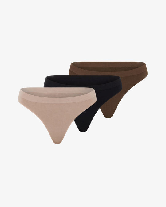 3 Pack Seamless Bamboo Thong | Core