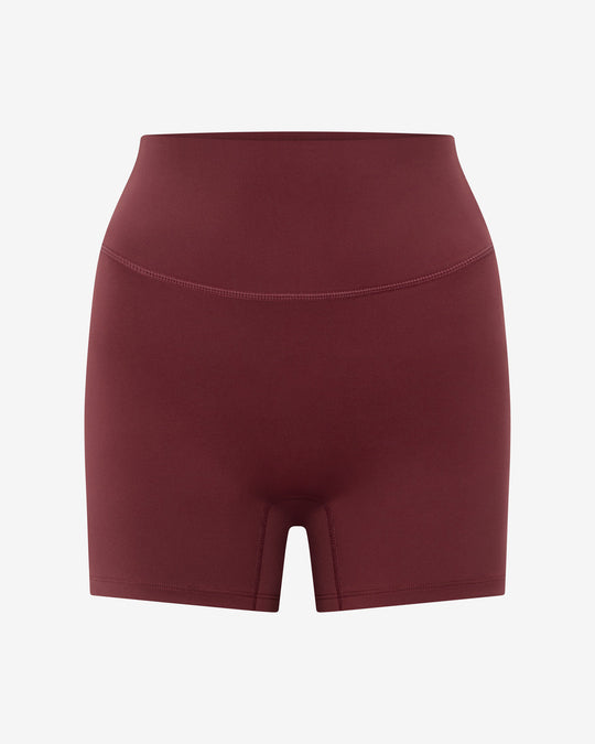 Activluxe Scrunch Shorts 4" | Burgundy