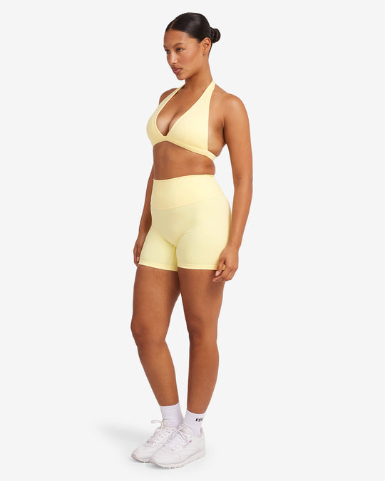 Serenity Scrunch Shorts 5" | Lemon