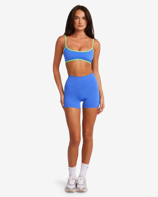 Serenity Scrunch Shorts 4" | Royal