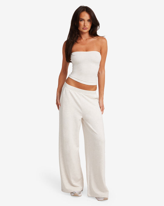 Everyday Wide Leg Pant | Oat