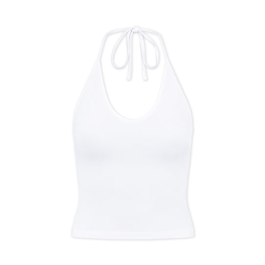 IM Halter Tie Tank | White