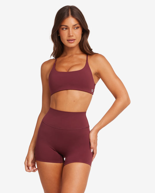 Activluxe Lexi Power Crop | Burgundy