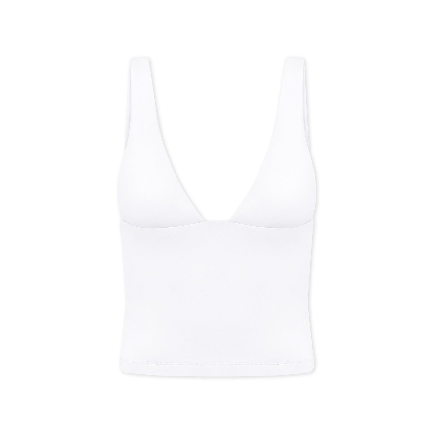 IM Serenity Plunge Longline Tank | White – CSB