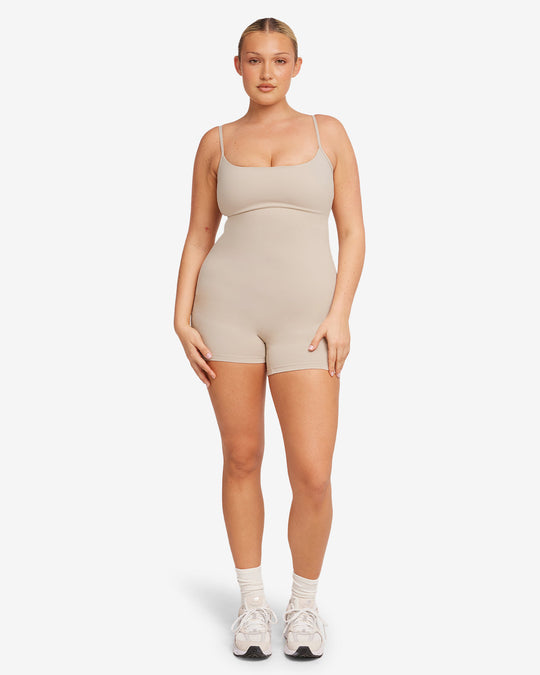 Form Staple Playsuit | Fawn