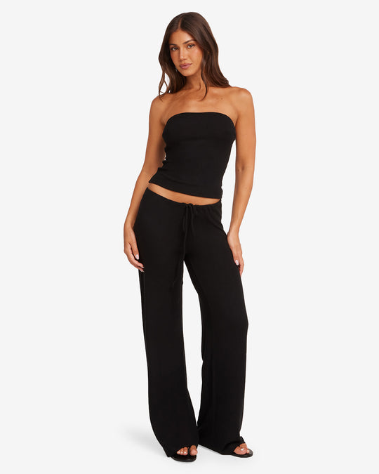 Terry Resort Pant | Black