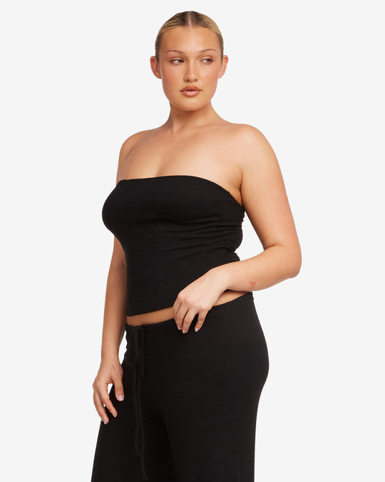 Terry Longline Bandeau | Black