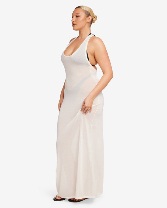 Racerback Slip Maxi Dress | Coconut