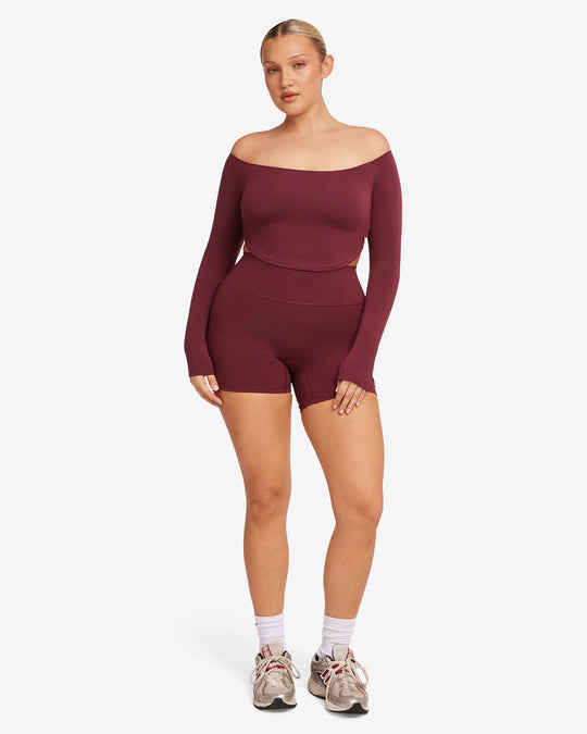 Serenity Shorts 5" | Burgundy