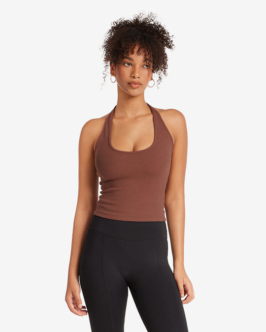 Rib Halter Tank | Maple