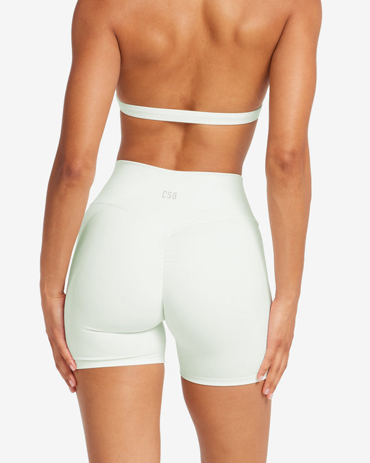 Serenity 5" Scrunch Shorts | Aloe