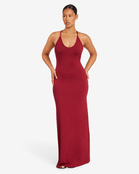 Scoop Neckline Maxi Dress | Cherry