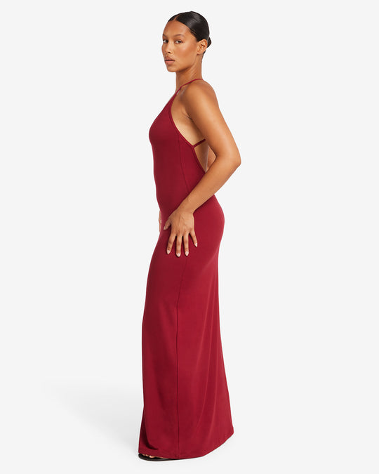 Scoop Neckline Maxi Dress | Cherry