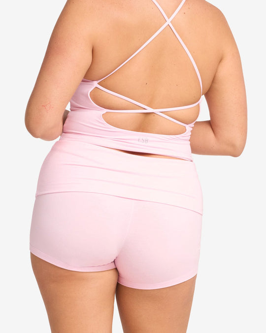 Foldover Yoga Short | Blossom