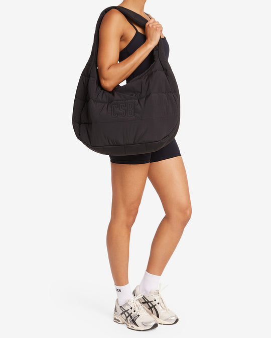 Crescent Puffer Bag | Black