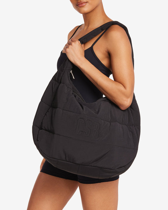 Crescent Puffer Bag | Black