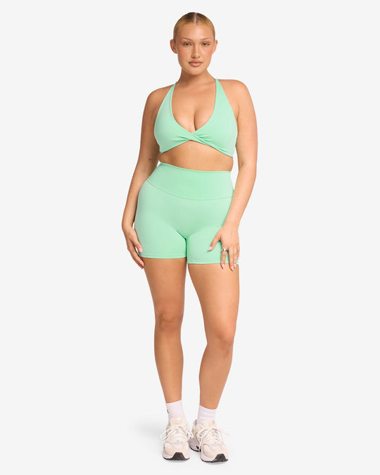 Serenity Scrunch Shorts 5" | Mint