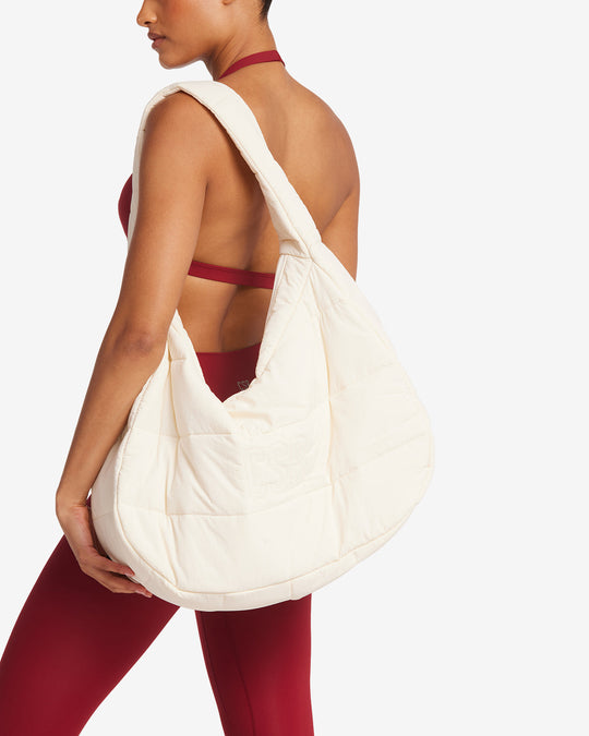 Crescent Puffer Bag | Vanilla