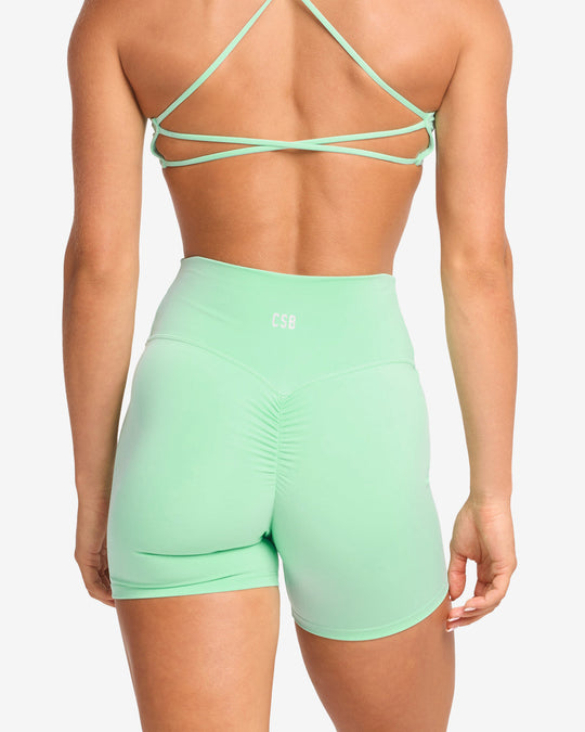 Serenity Scrunch Shorts 5" | Mint