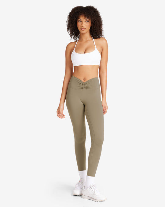 IM Serenity Drawstring Scrunch Leggings | Vintage Khaki