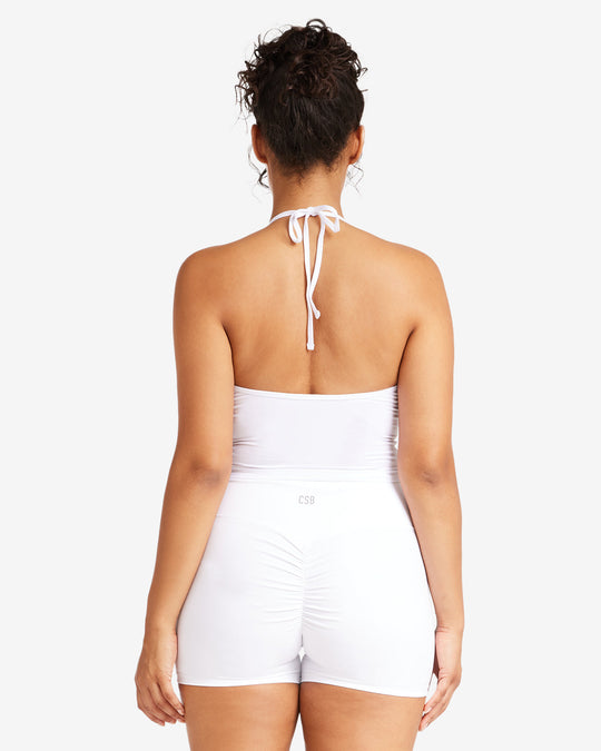 IM Halter Tie Tank | White