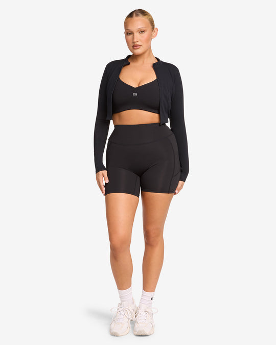 Activluxe Contour Pocket Shorts 6" | Black