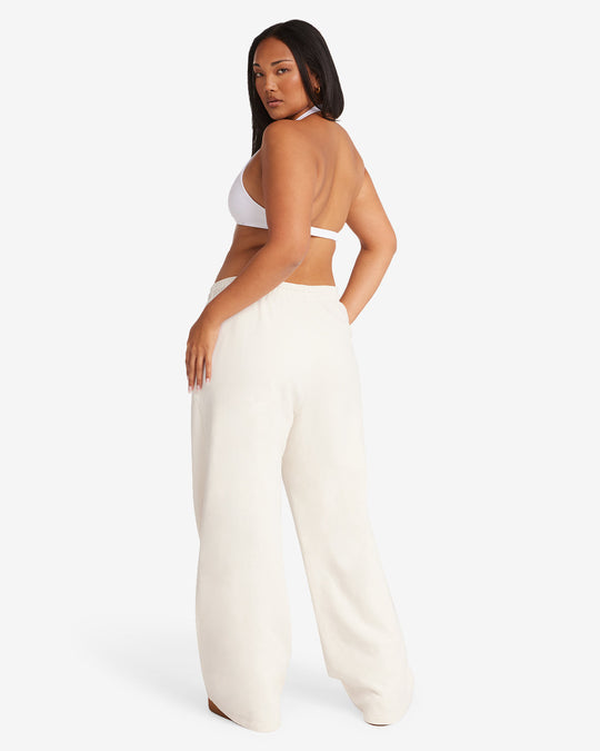 CSB Wide Leg Sweatpant | Vanilla