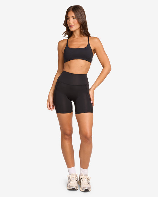 Activluxe Contour Pocket Shorts 6" | Black