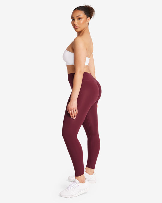 Serenity Scrunch Leggings | Burgundy