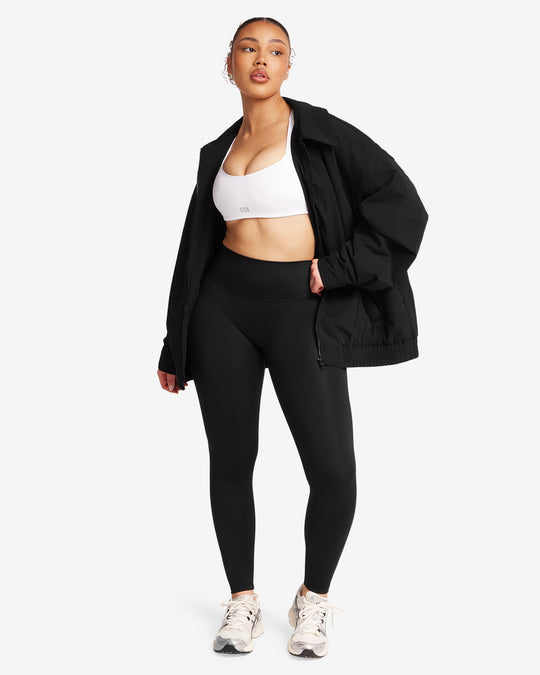 Oversized Bomber Jacket | Black