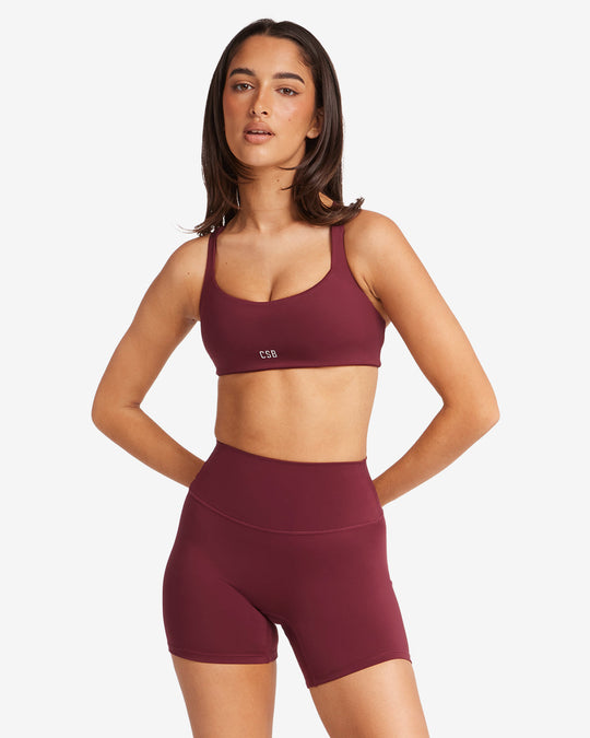 Serenity Naomi Crop | Burgundy