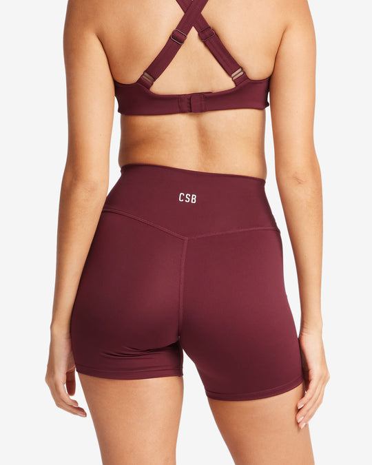 Serenity Shorts 5" | Burgundy