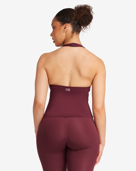 Serenity Demi Tank | Burgundy