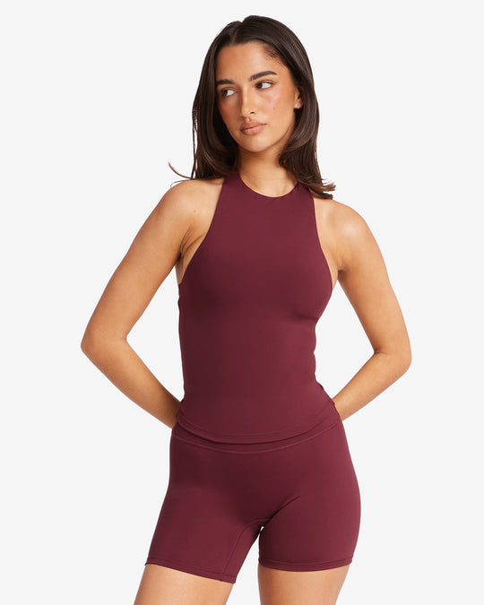 Serenity Demi Tank | Burgundy