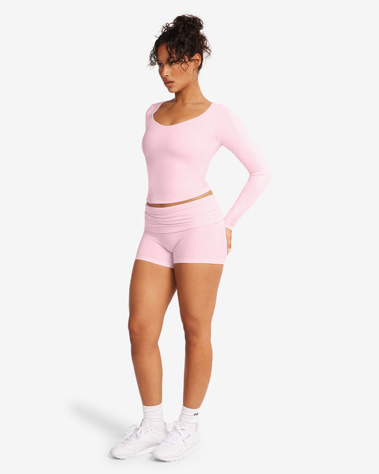 Foldover Yoga Short | Blossom