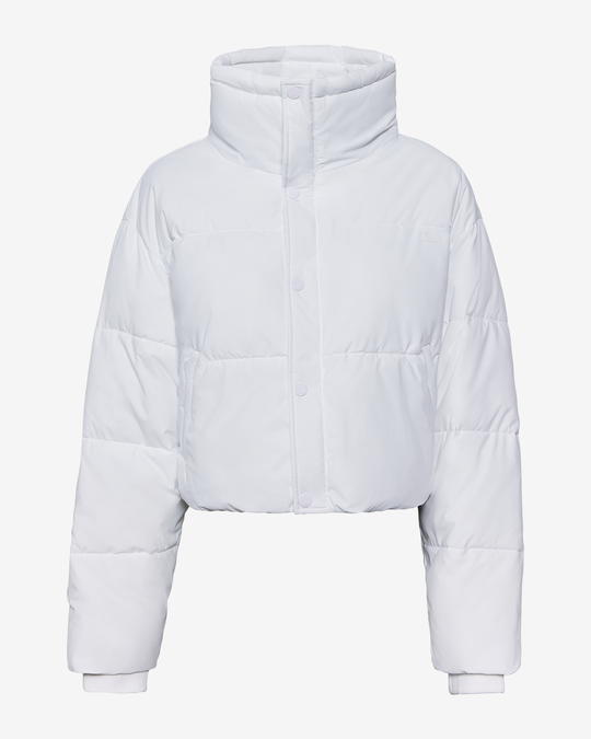 Cropped Puffer Jacket White CSB