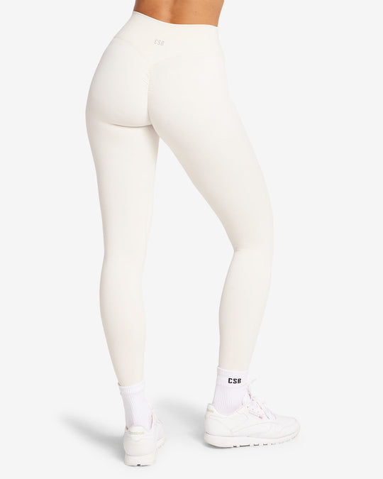 Fade Scrunch Leggings | Vanilla