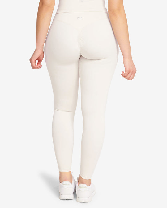 Fade Scrunch Leggings | Vanilla