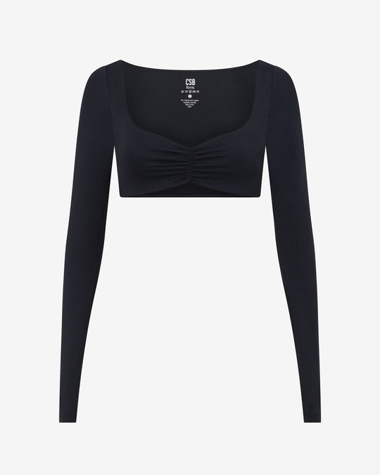 Form Margo Long Sleeve Top | Black