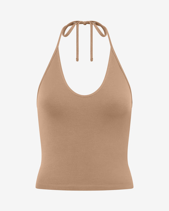 IM Halter Tie Tank | Toffee