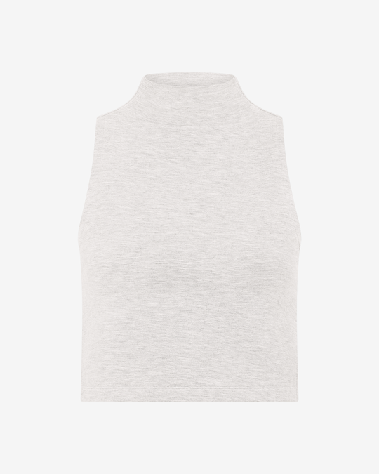 IM Turtle Neck Tank | Light Grey