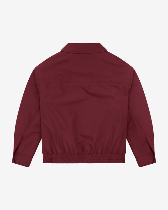 Oversized Bomber Jacket | Burgundy