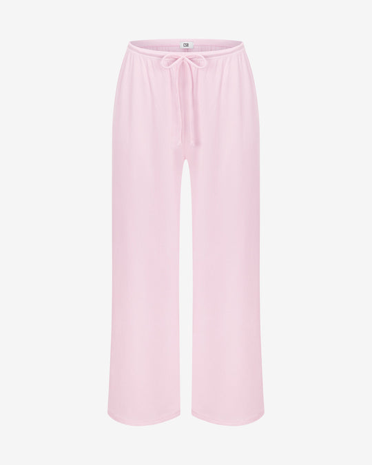 Rib Wide Leg Sleep Pant | Blossom