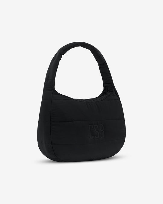 Crescent Puffer Bag | Black